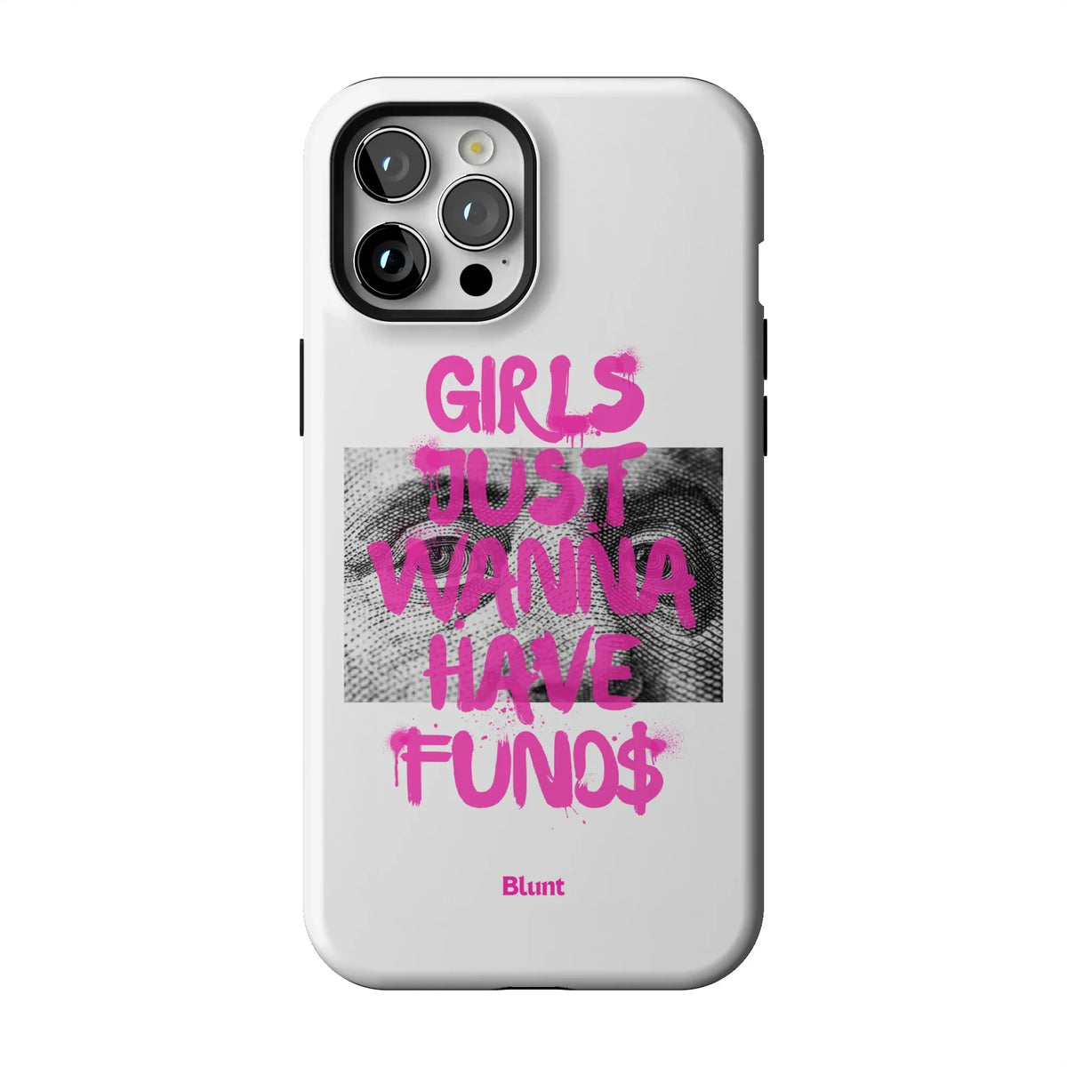 Fund$ White iPhone Case