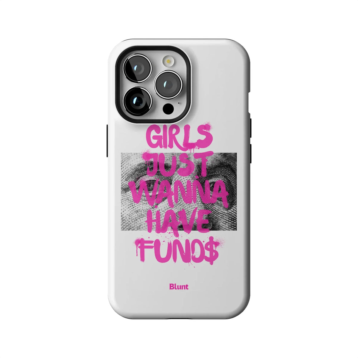 Fund$ White iPhone Case