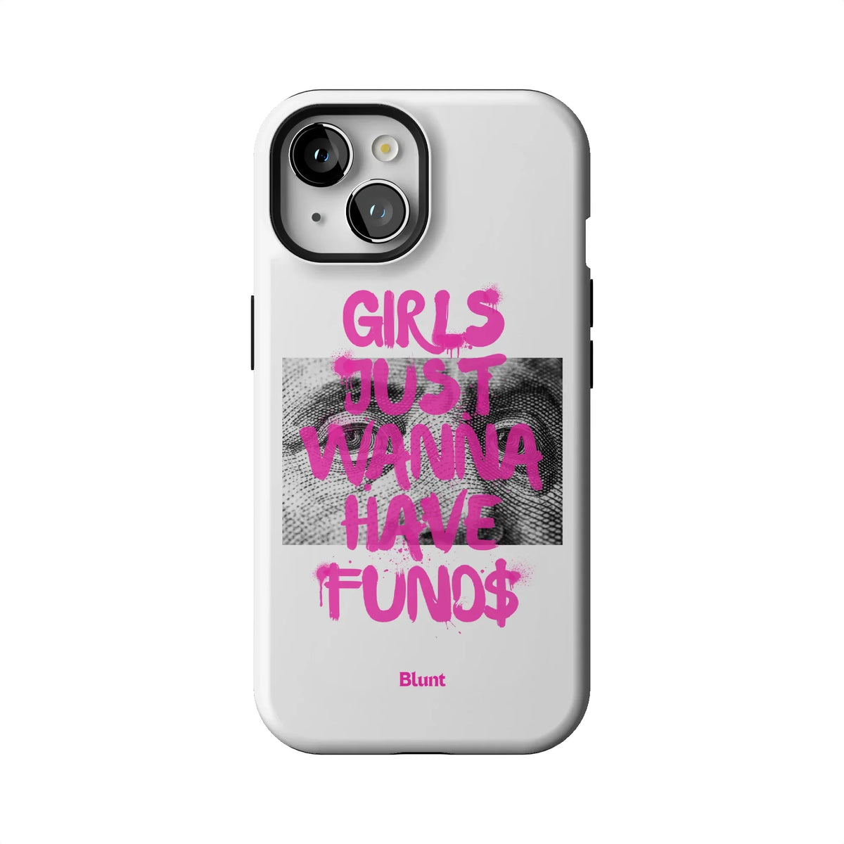 Fund$ White iPhone Case