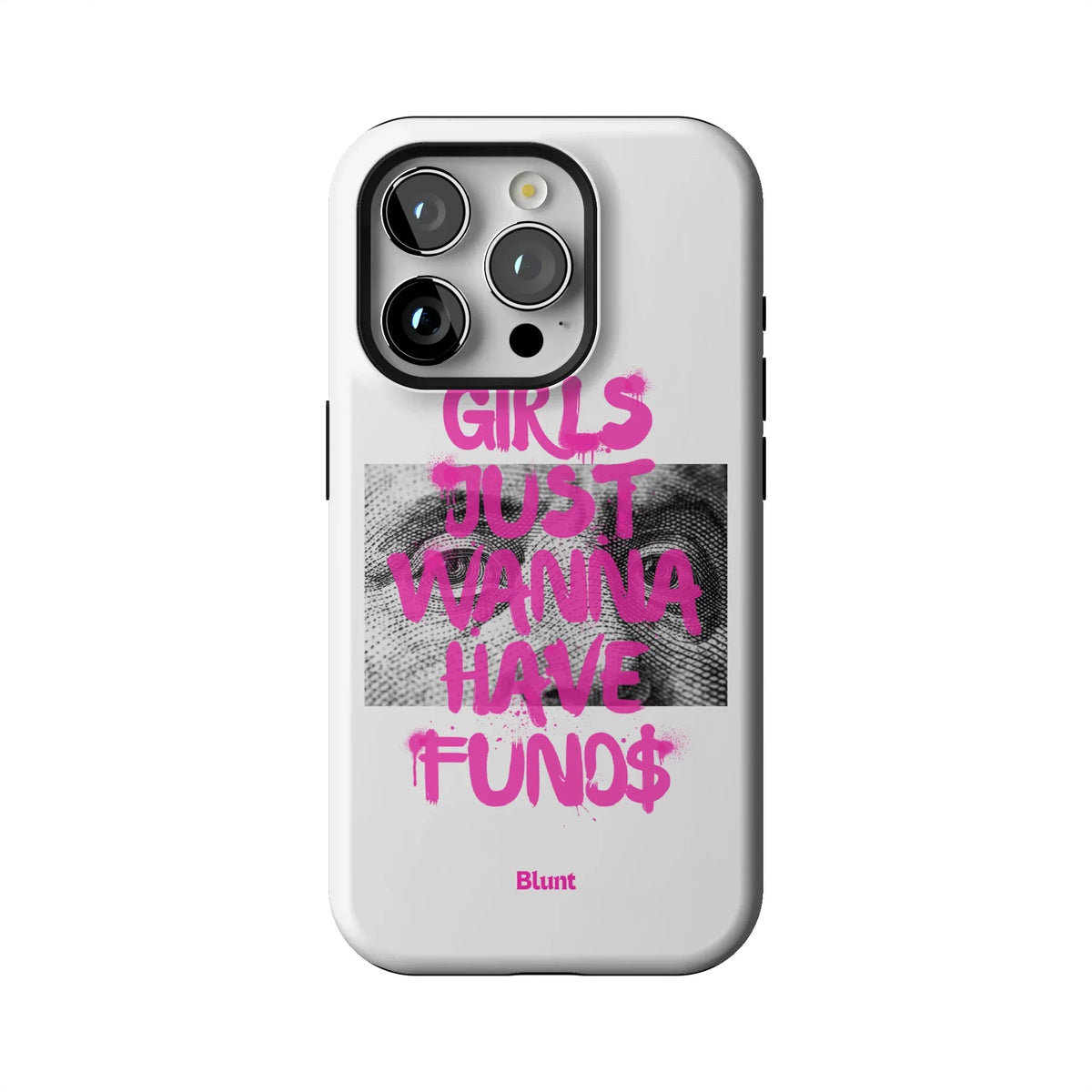 Fund$ White iPhone Case