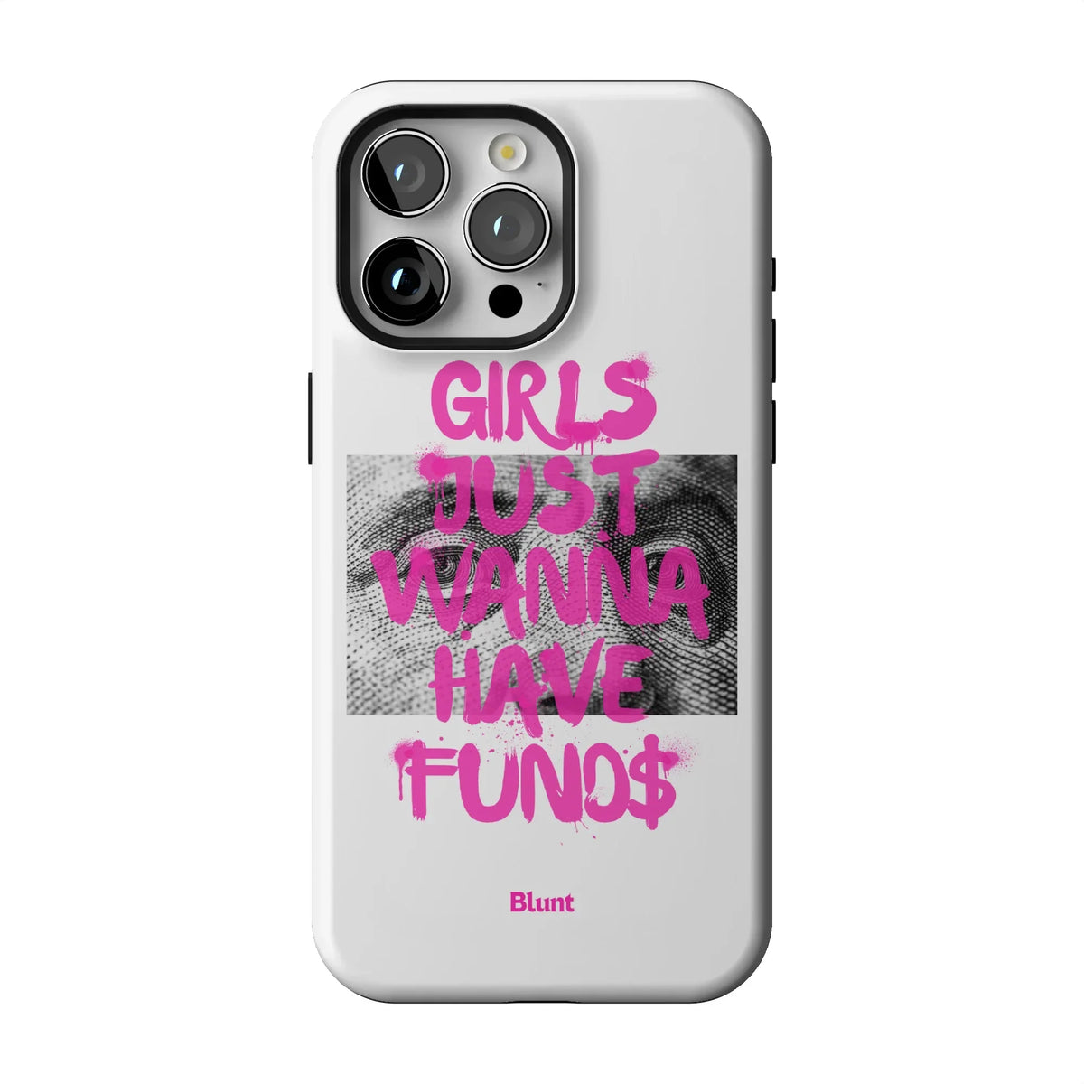 Fund$ White iPhone Case