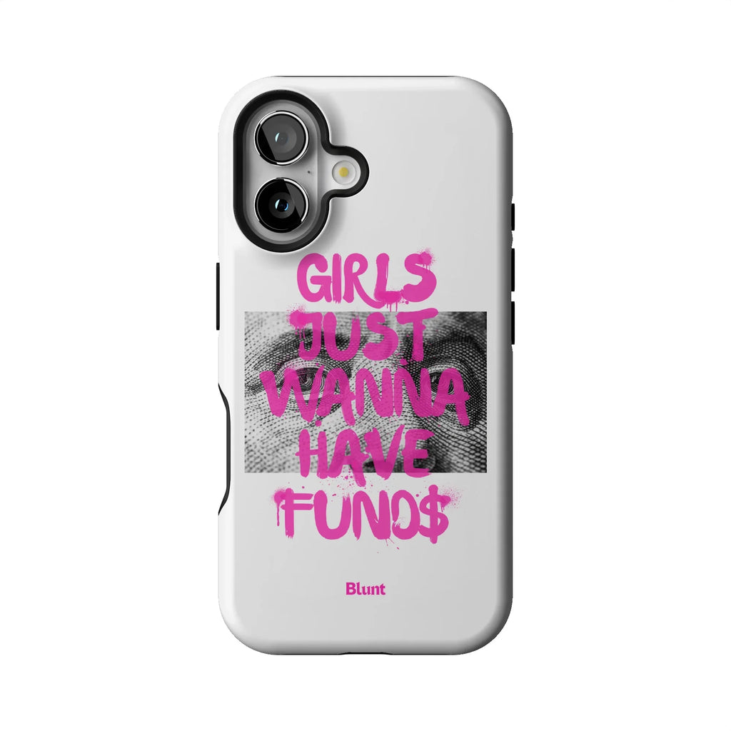 Fund$ White iPhone Case