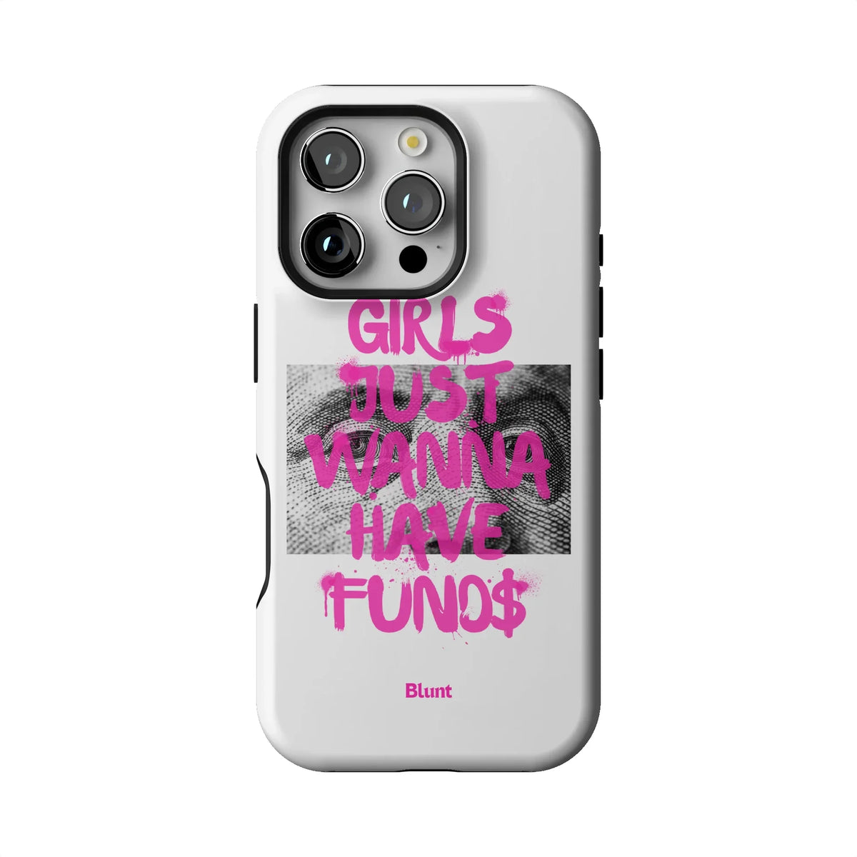 Fund$ White iPhone Case