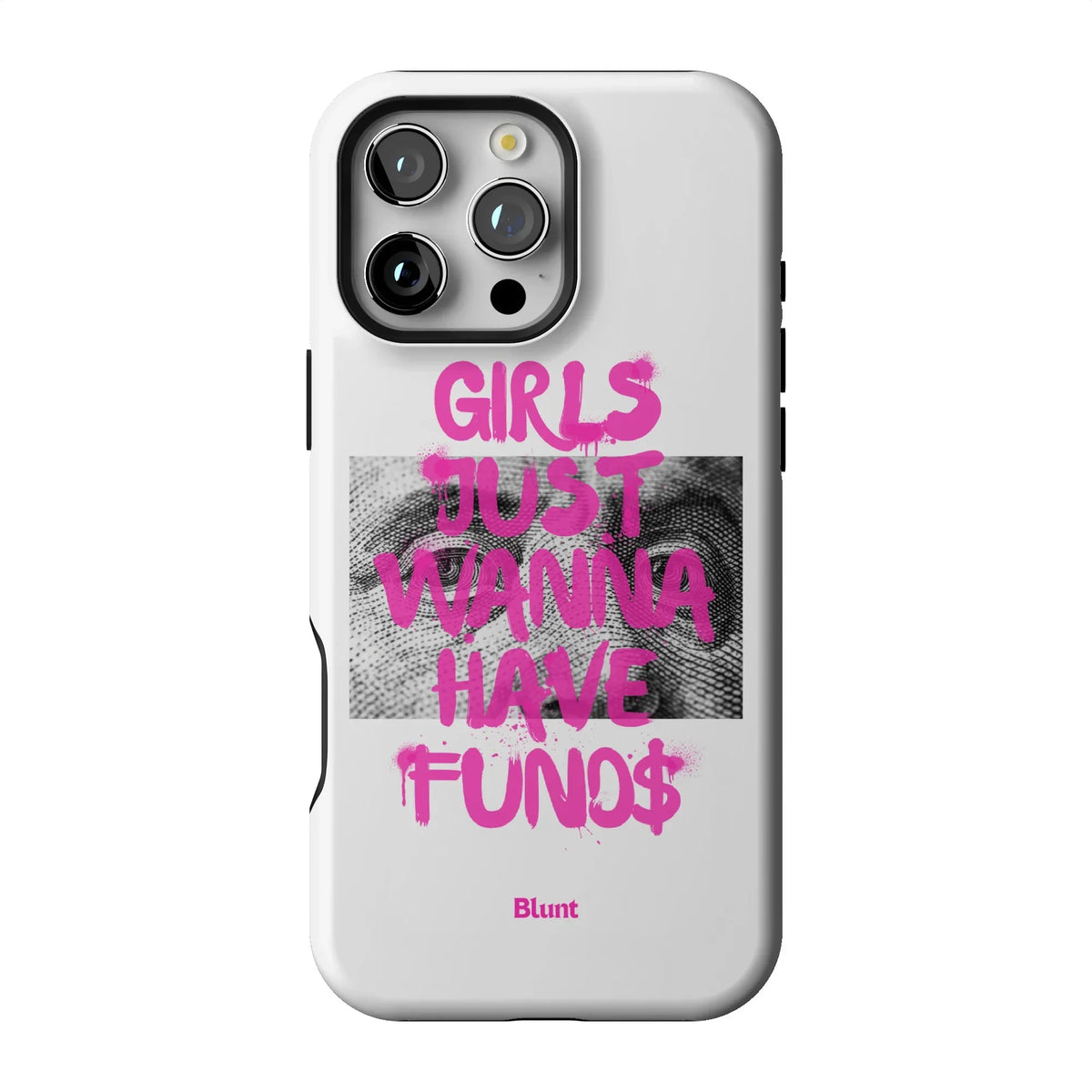Fund$ White iPhone Case