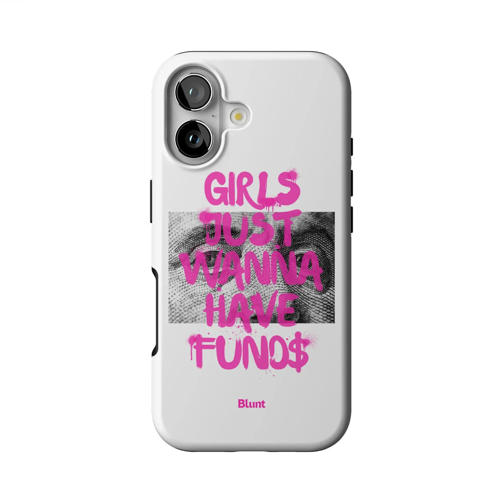 Fund$ White iPhone Case