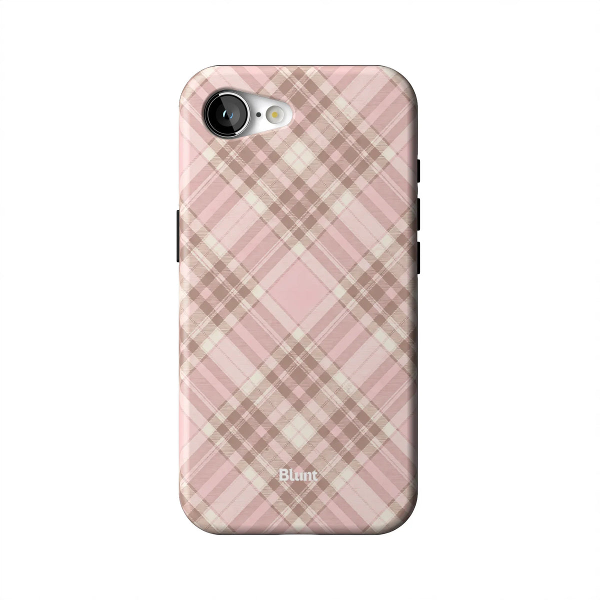 Blush Plaid iPhone Case
