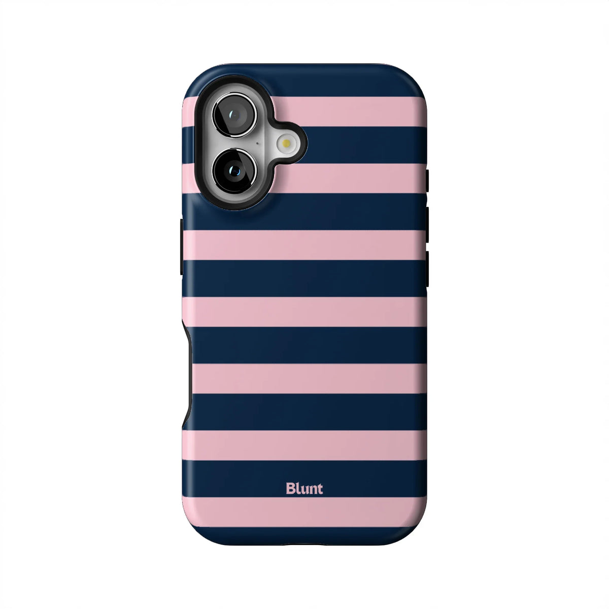 Blueberry Blush Stripe iPhone Case