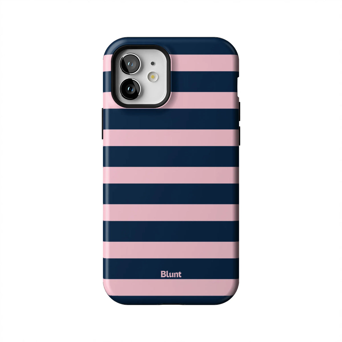 Blueberry Blush Stripe iPhone Case