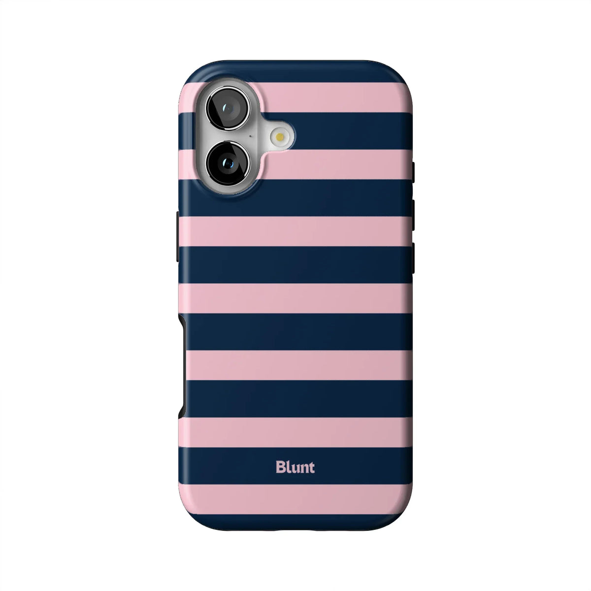 Blueberry Blush Stripe iPhone Case