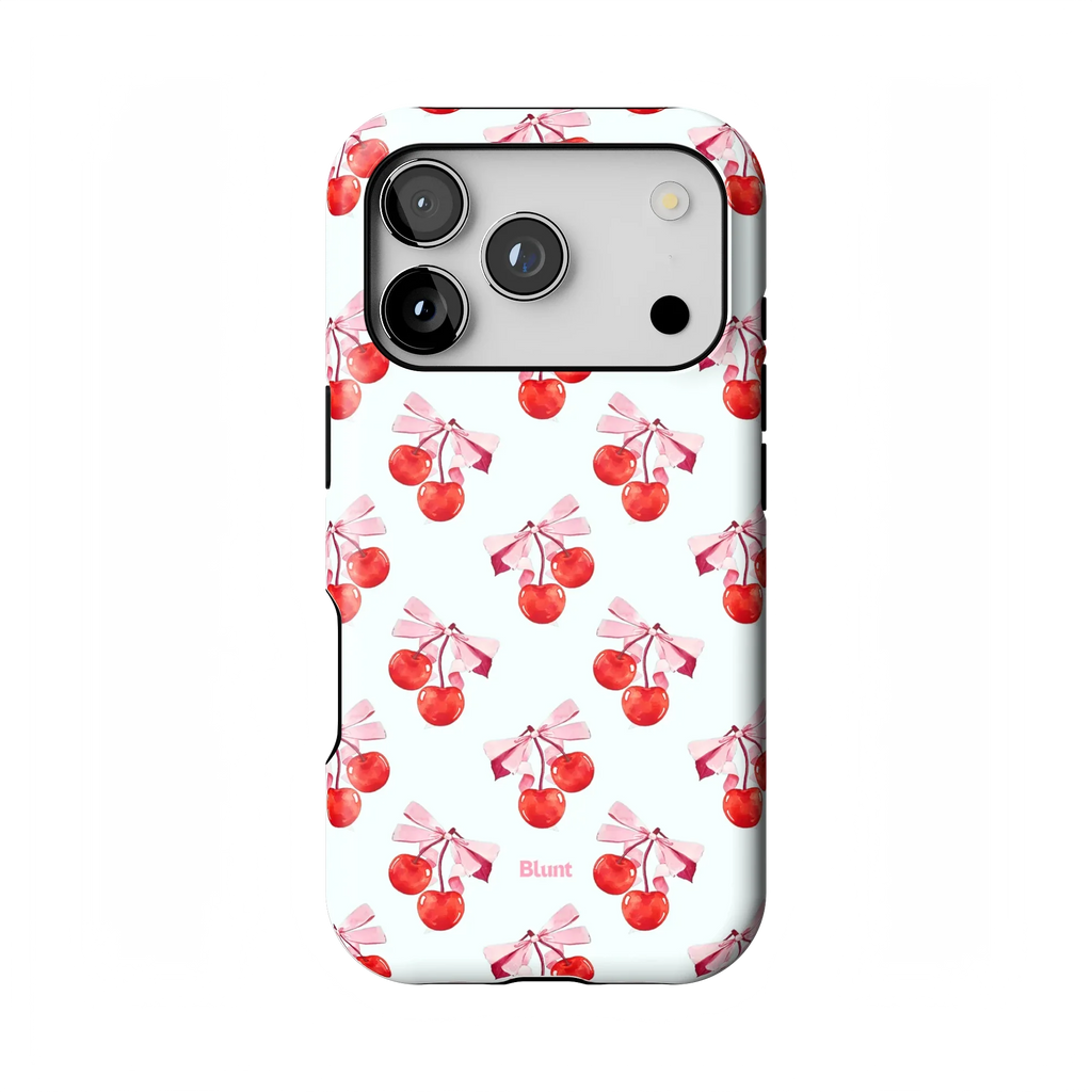 White Cherry iPhone Case