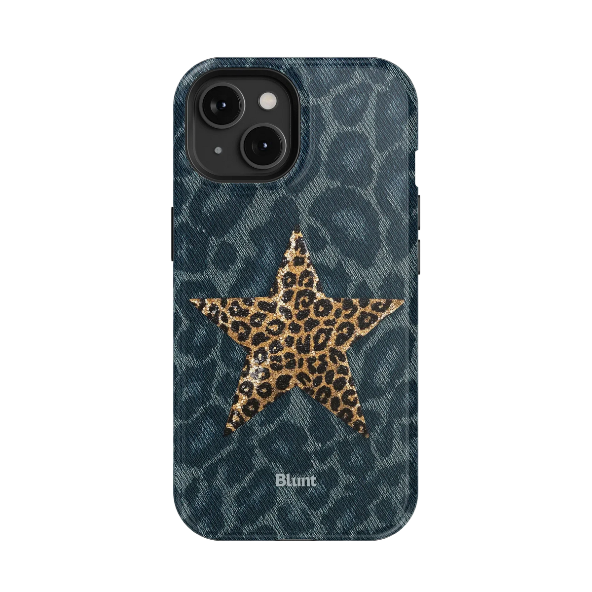 Denim Cheetah iPhone Case
