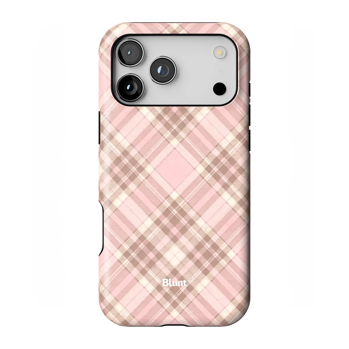 Blush Plaid iPhone Case