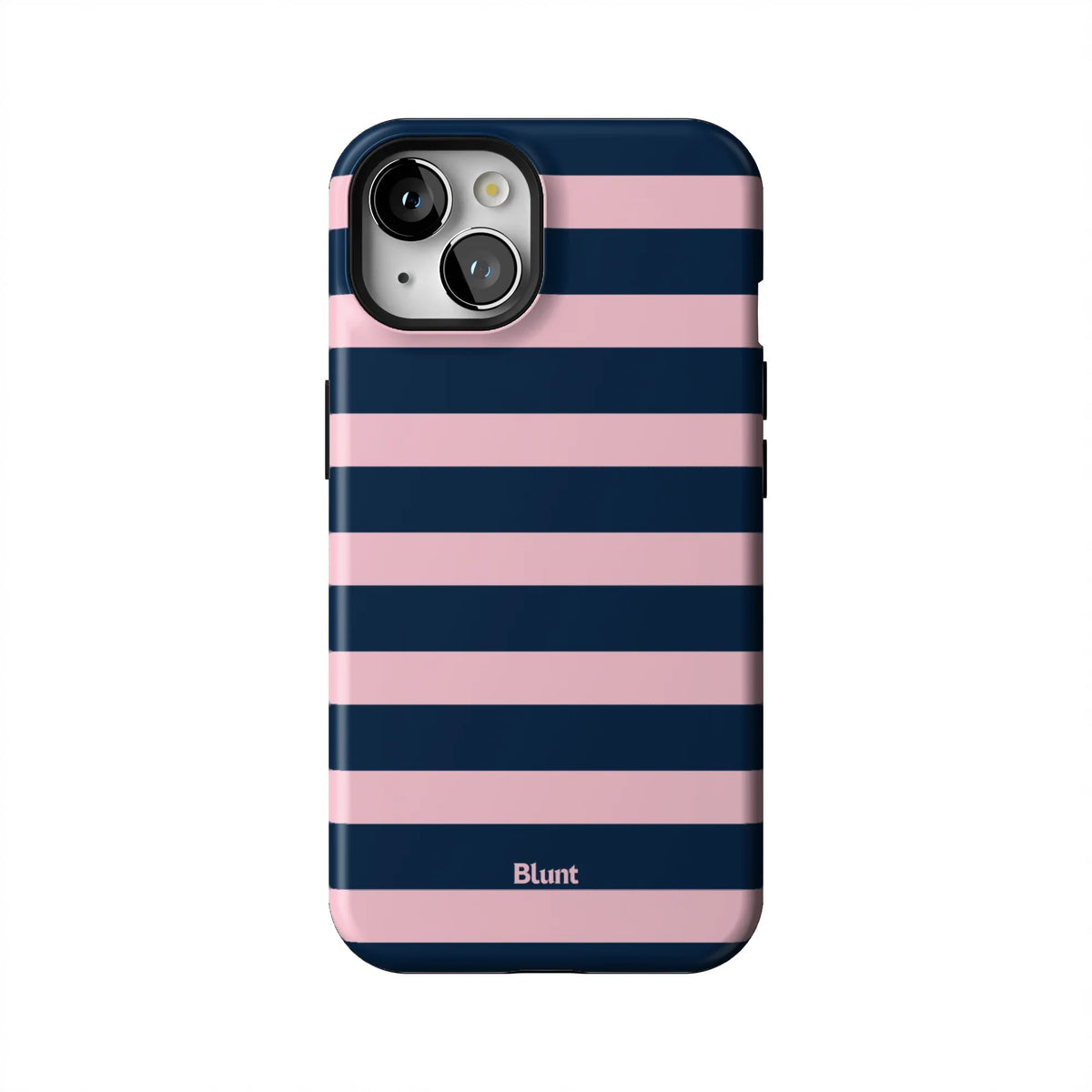 Blueberry Blush Stripe iPhone Case