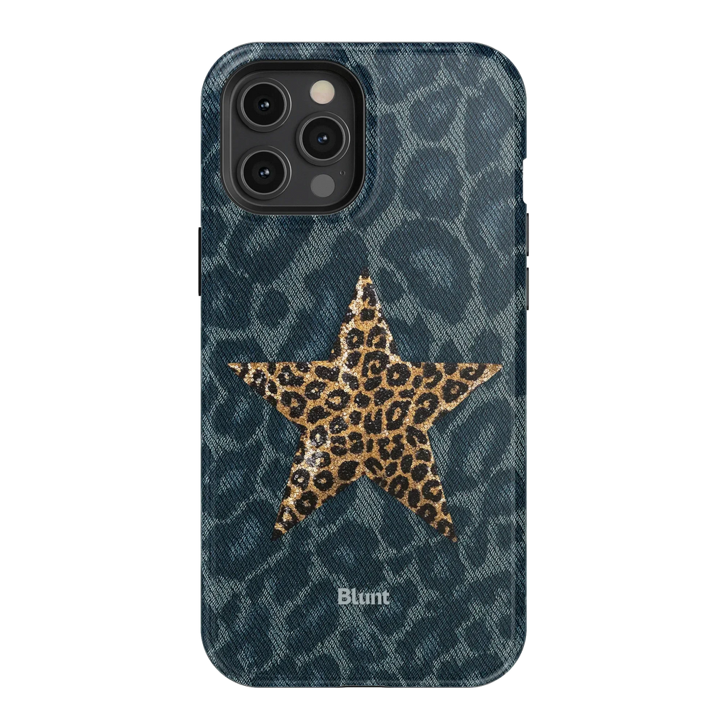Denim Cheetah iPhone Case