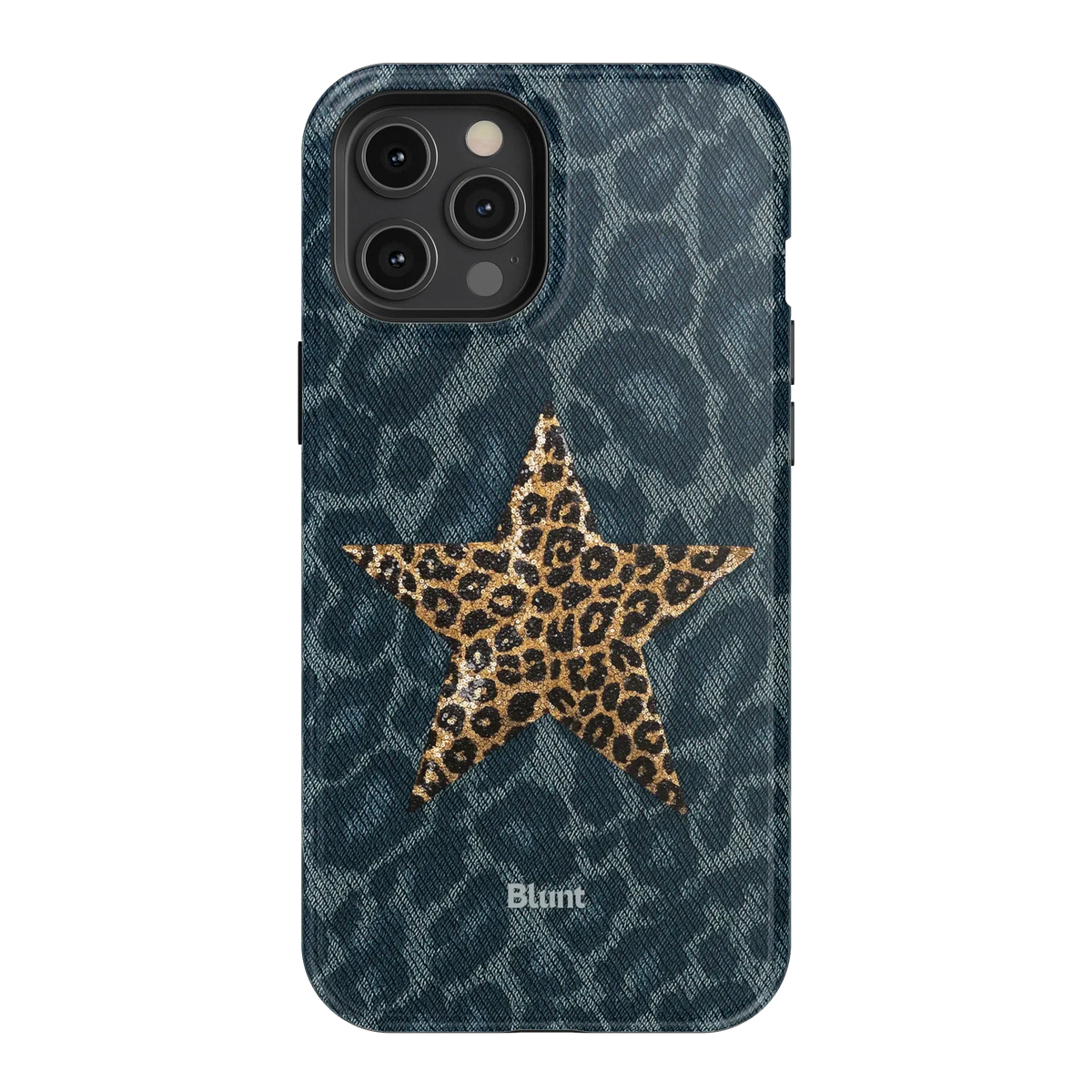 Denim Cheetah iPhone Case
