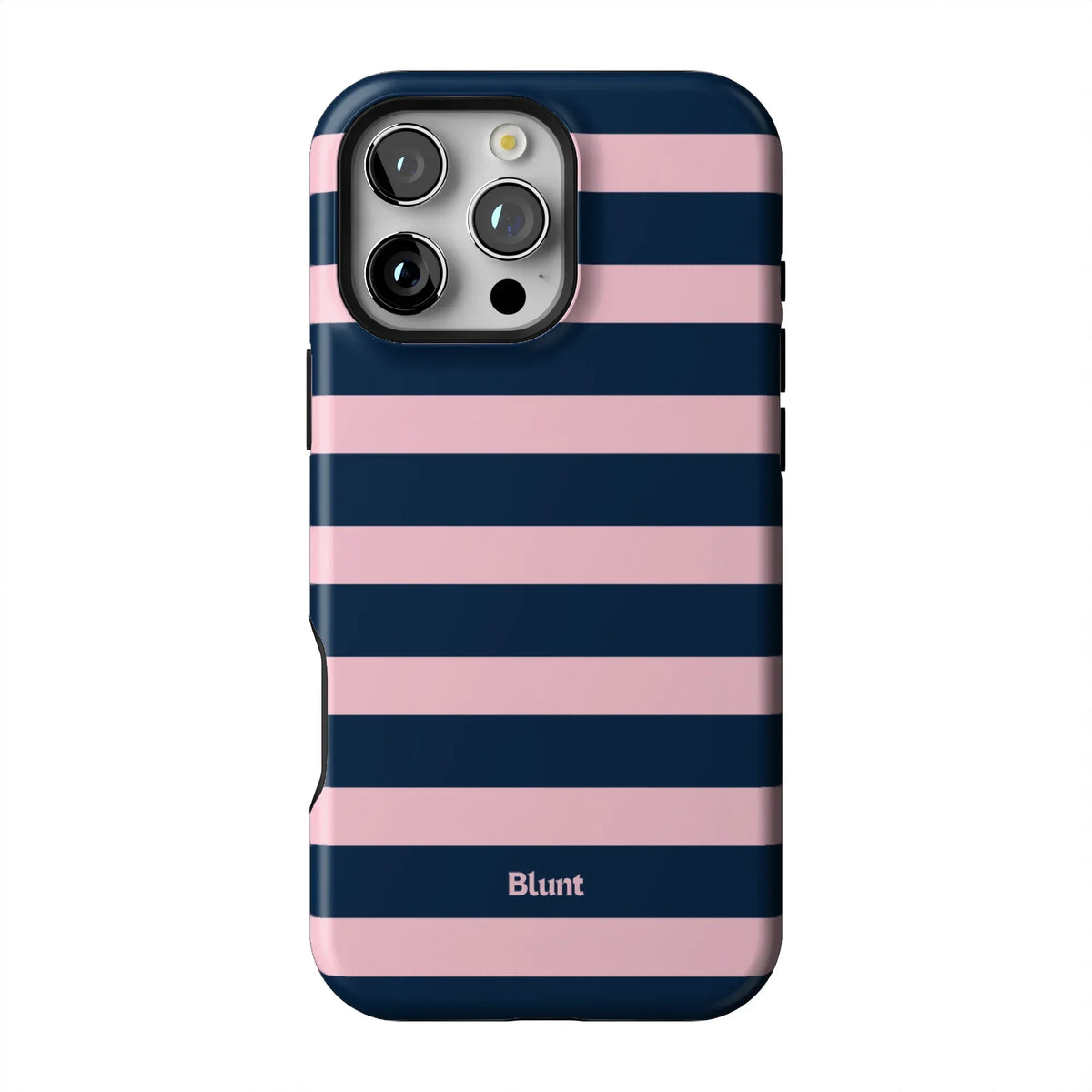 Blueberry Blush Stripe iPhone Case
