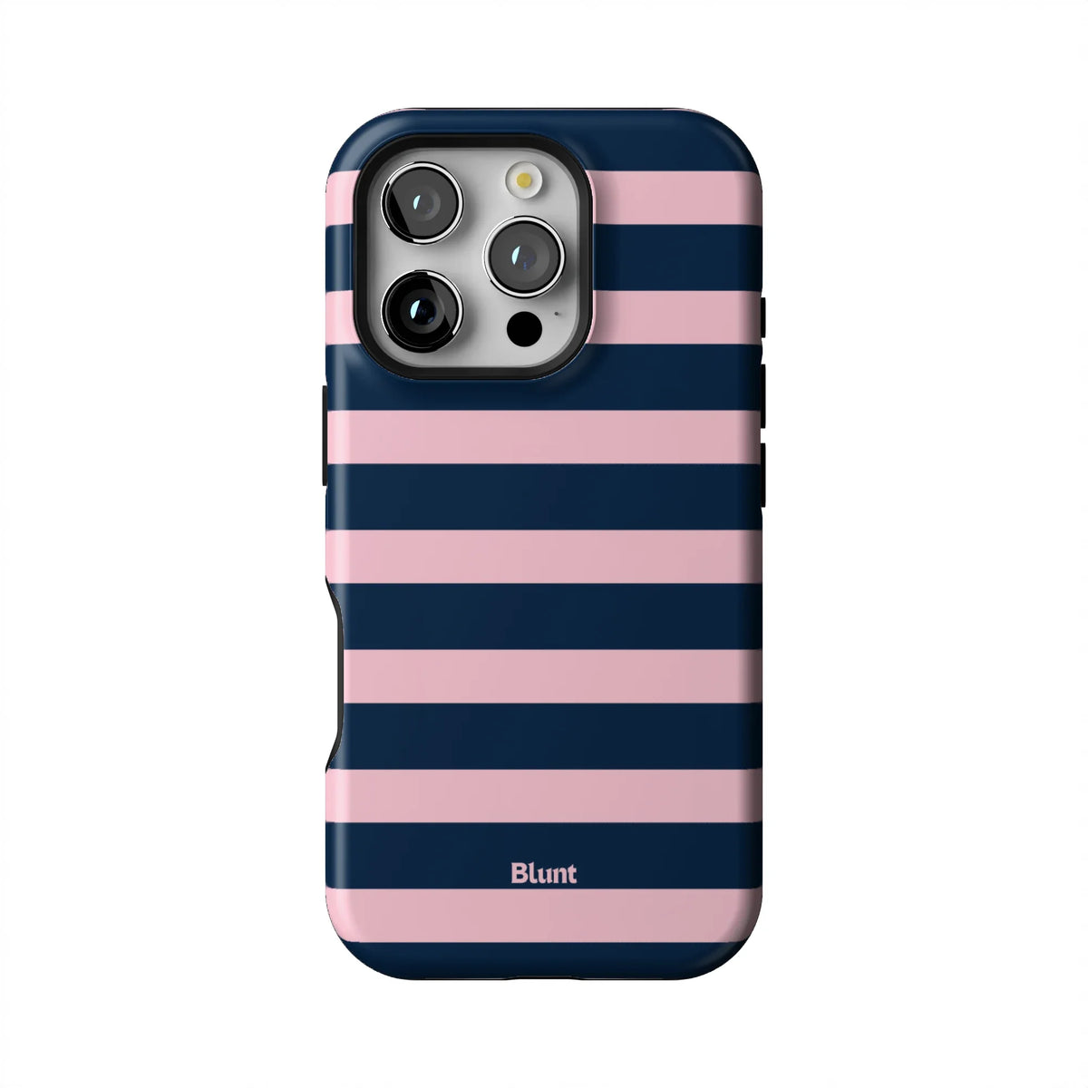 Blueberry Blush Stripe iPhone Case