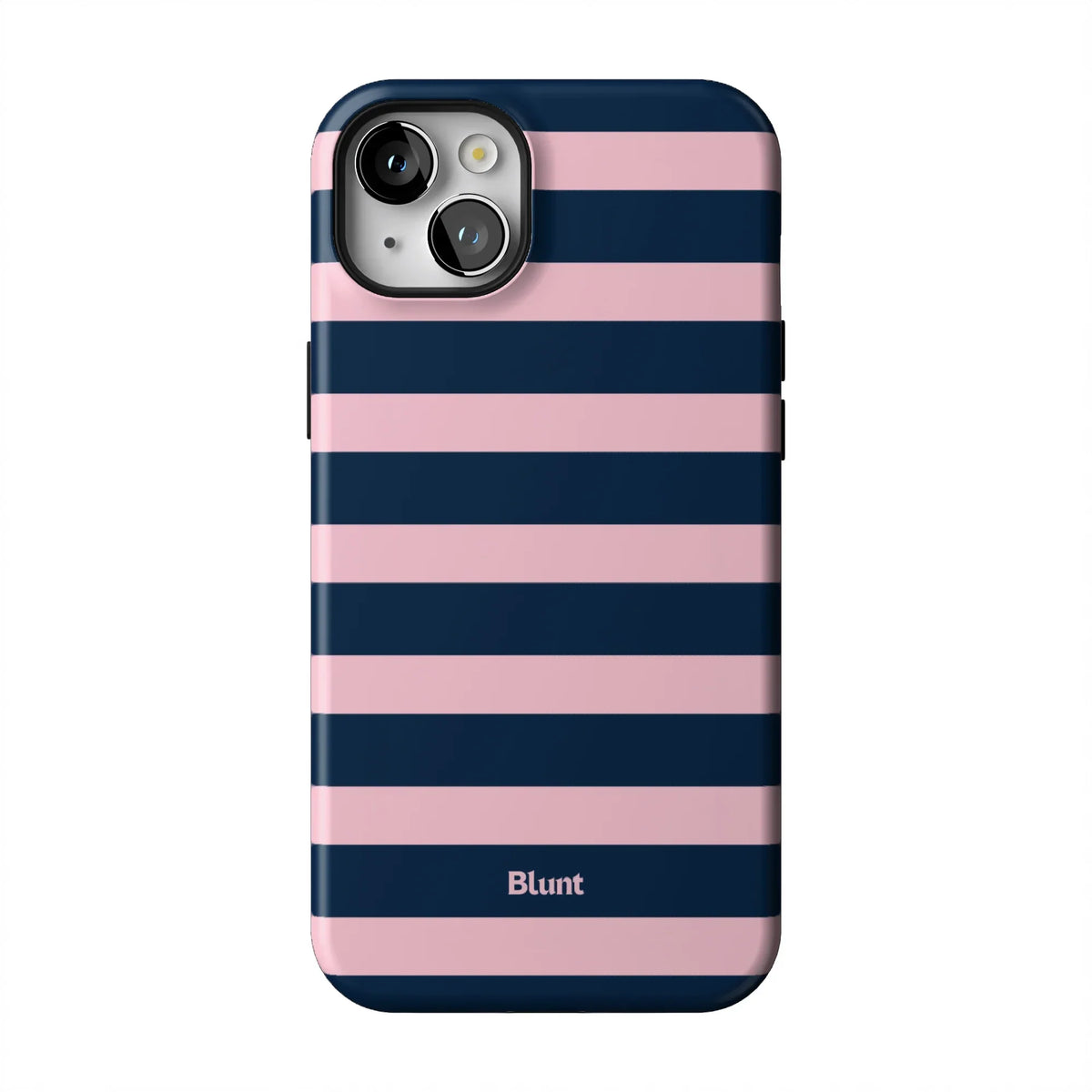 Blueberry Blush Stripe iPhone Case