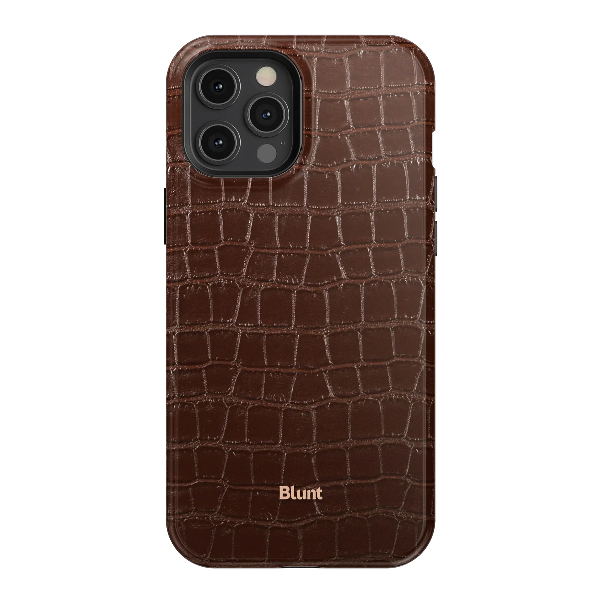 Chestnut Croc iPhone Case