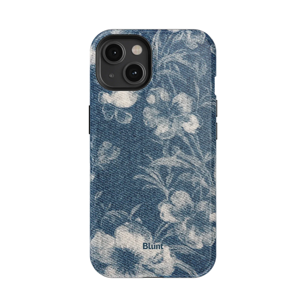 Denim Bloom iPhone Case