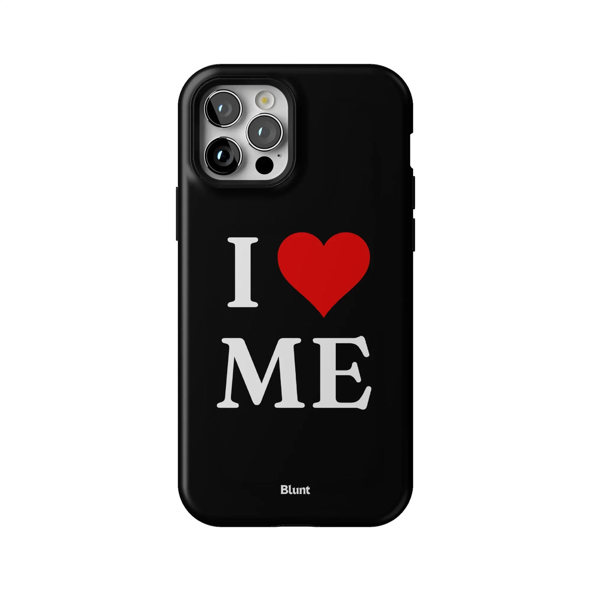 I Love Me in Black iPhone Case