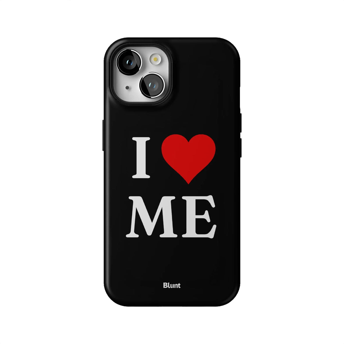 I Love Me in Black iPhone Case