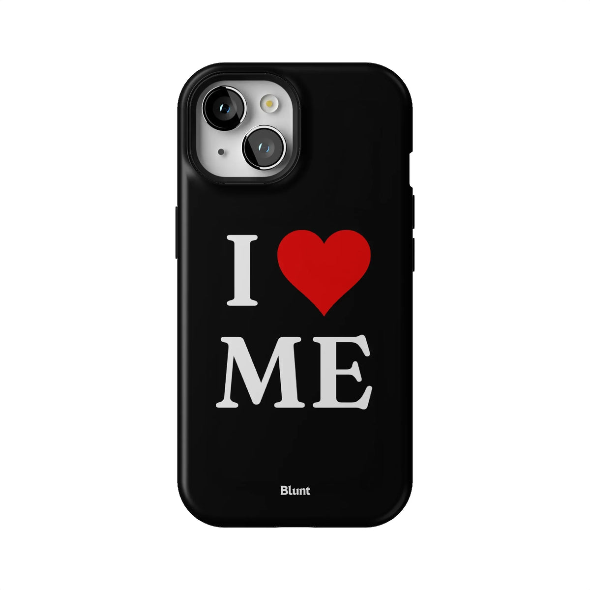 I Love Me in Black iPhone Case