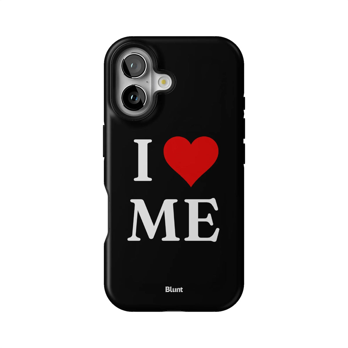 I Love Me in Black iPhone Case