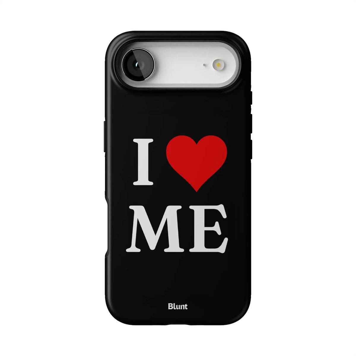 I Love Me in Black iPhone Case