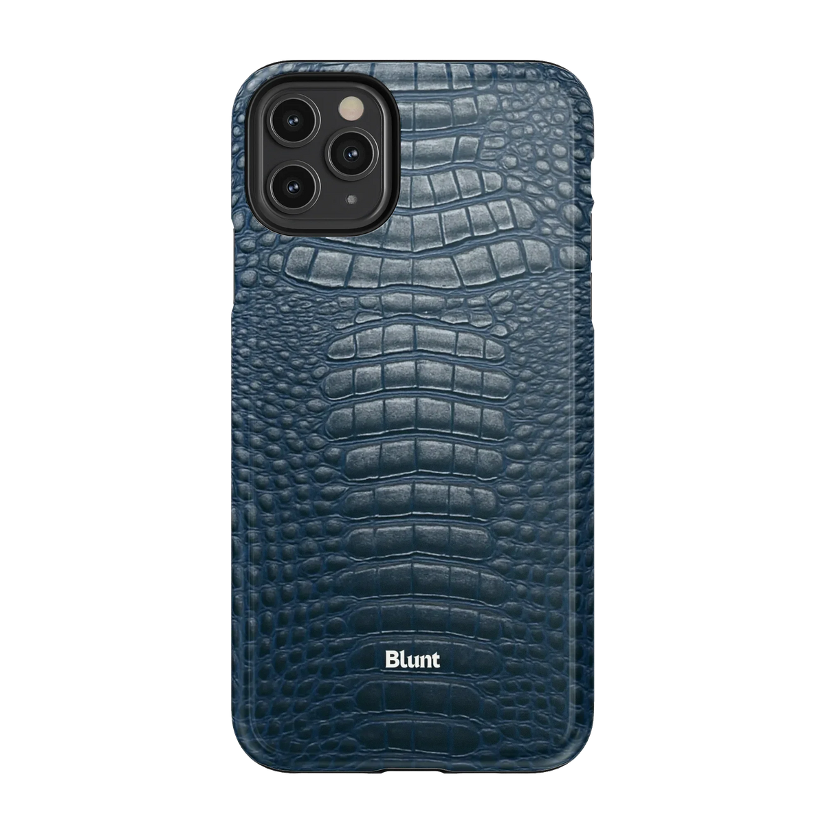 Navy Croc iPhone Case