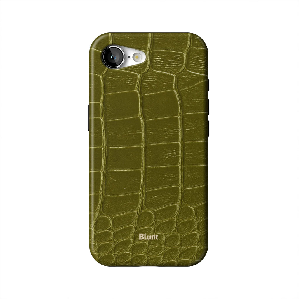 Olive Croc iPhone Case