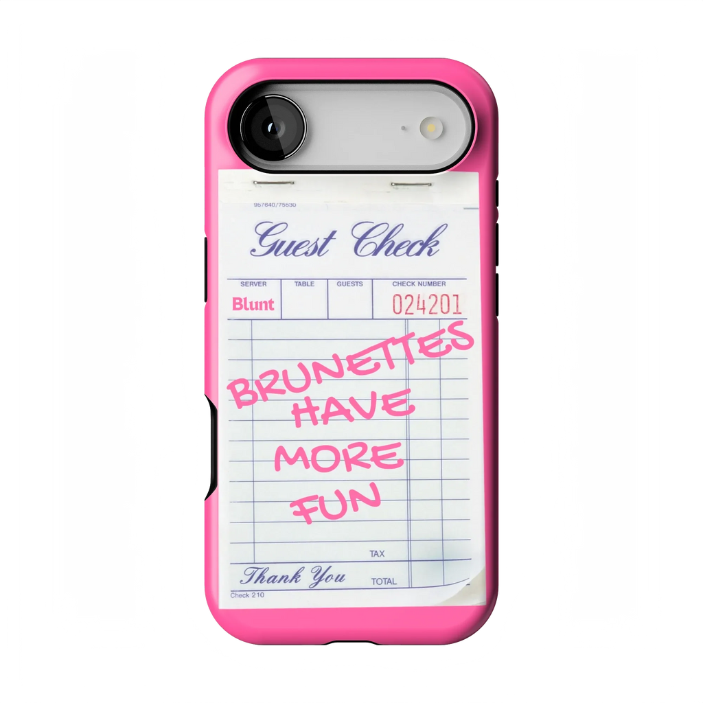 Brunettes Have More Fun iPhone Case