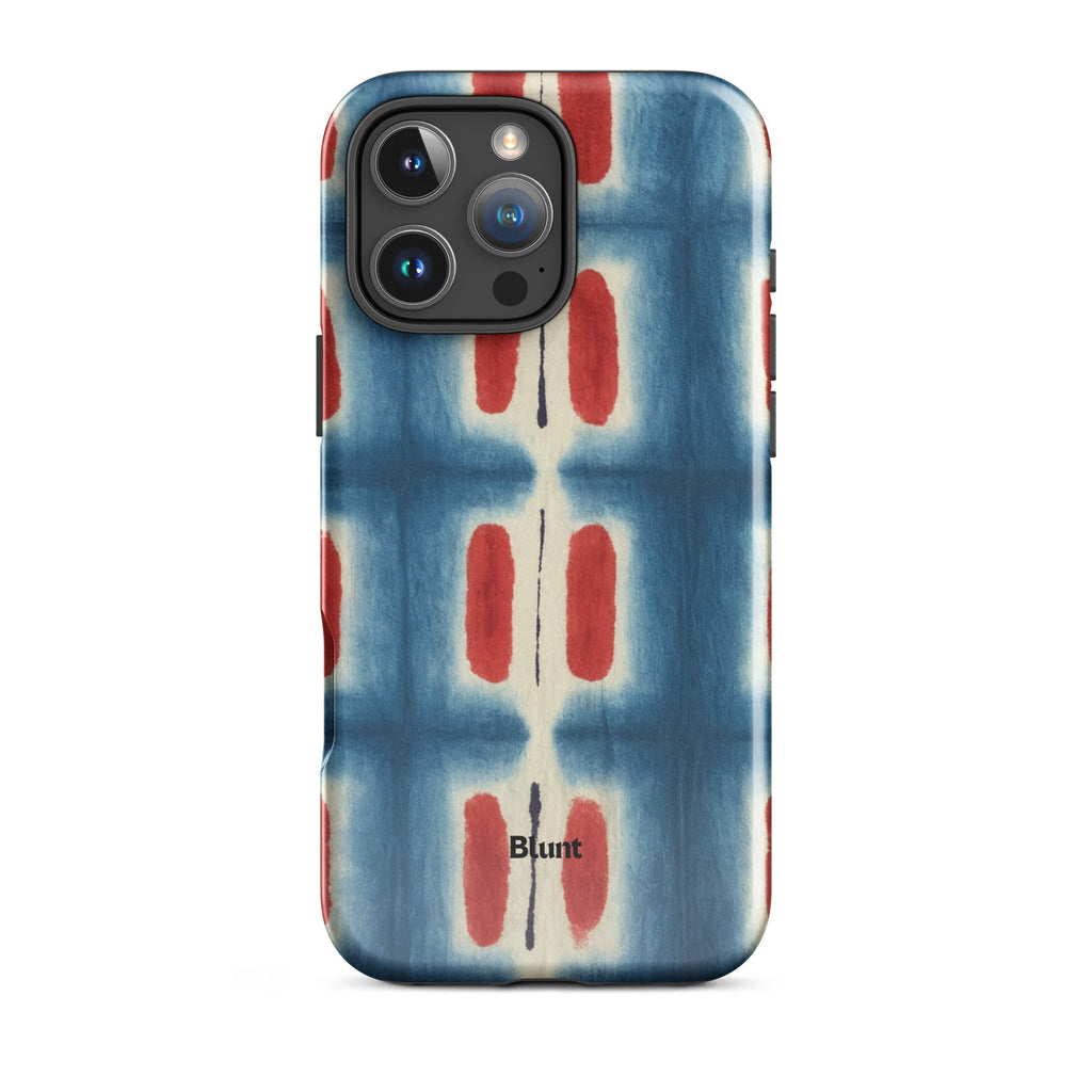 Indigo Blocks iPhone Case