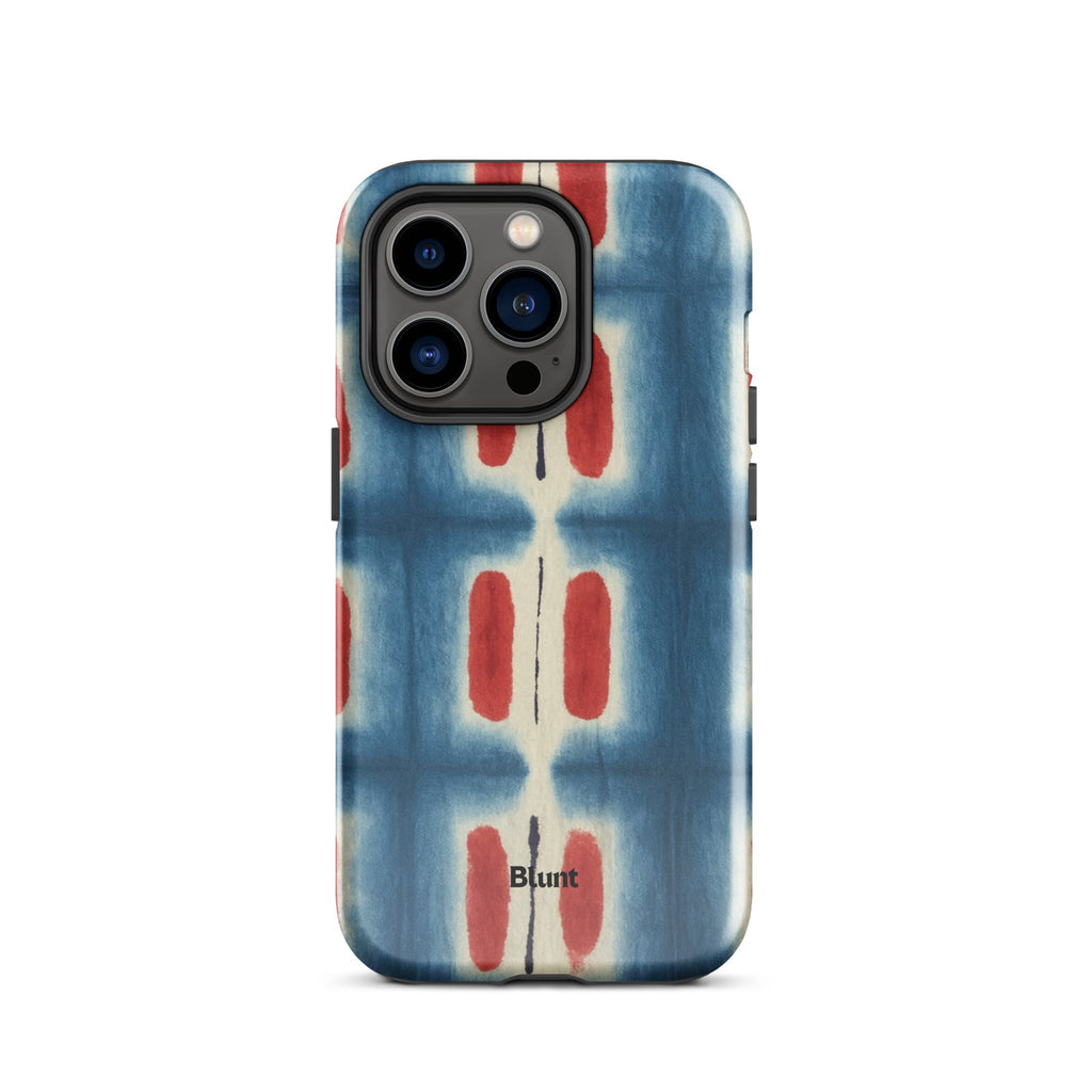 Indigo Blocks iPhone Case