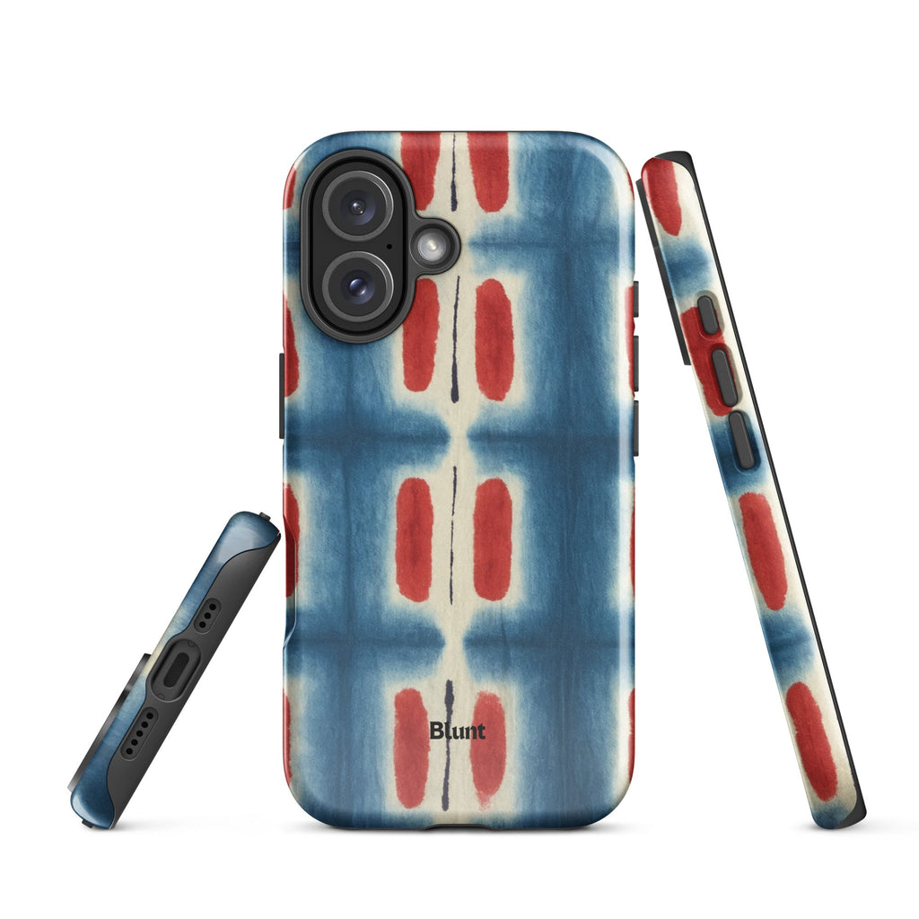Indigo Blocks iPhone Case