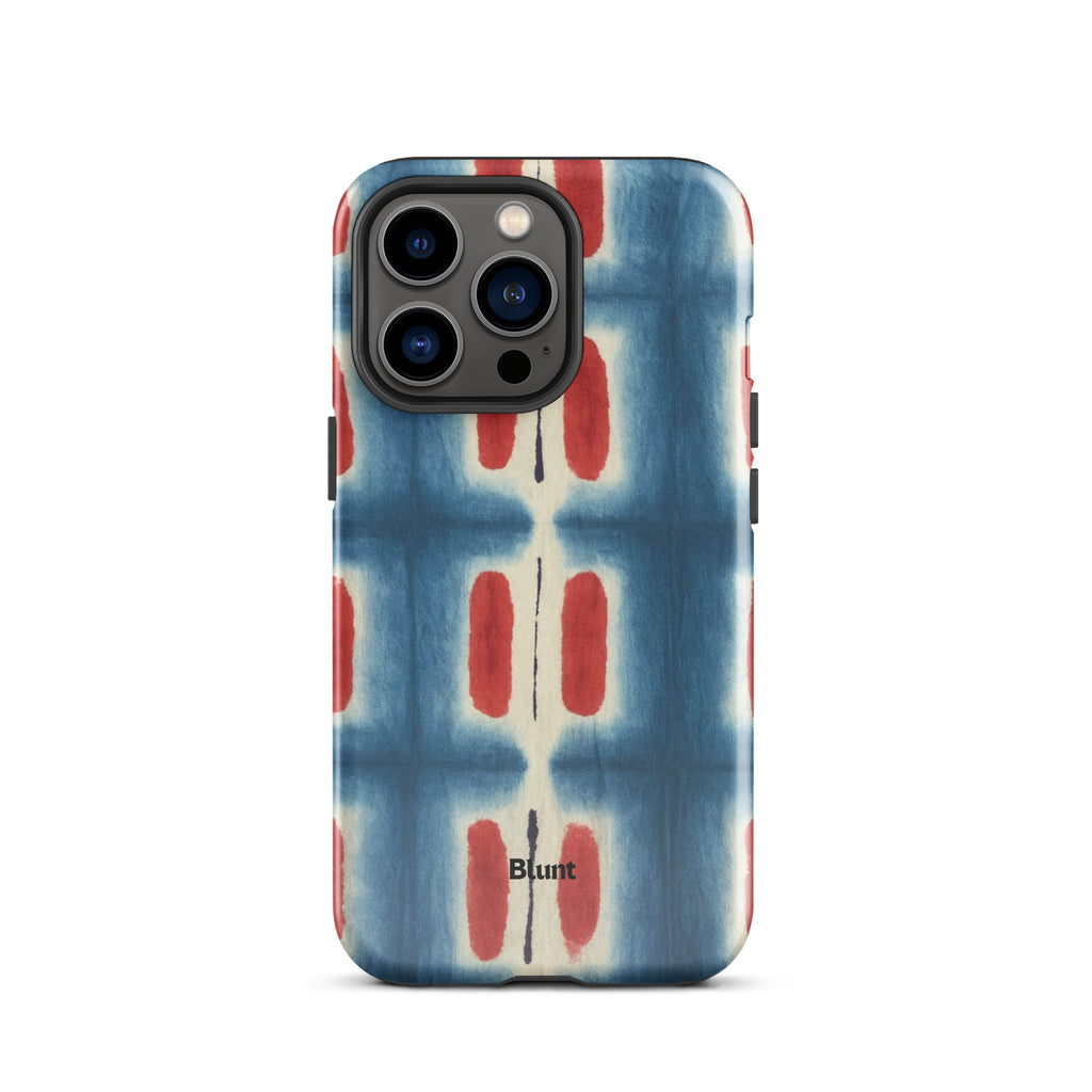 Indigo Blocks iPhone Case