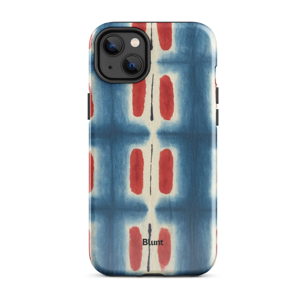 Indigo Blocks iPhone Case
