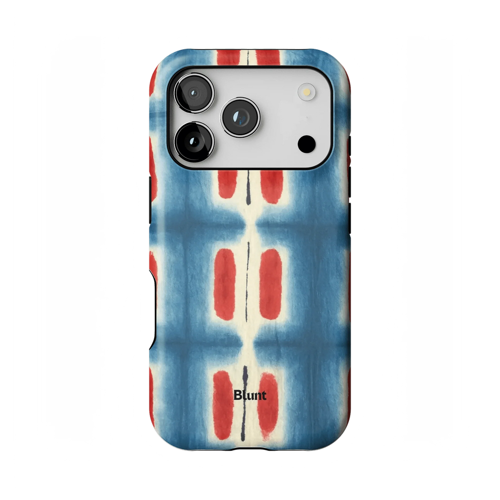 Indigo Blocks iPhone Case