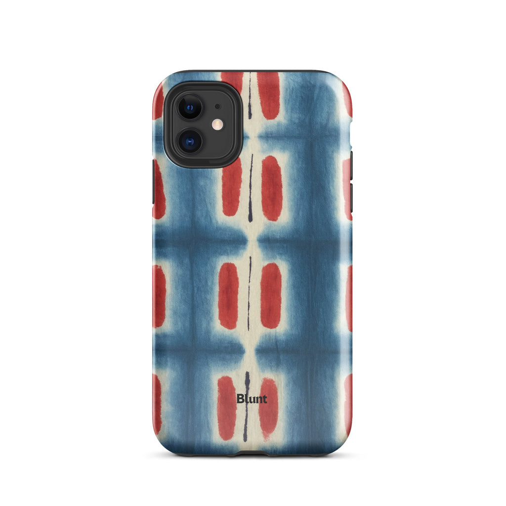 Indigo Blocks iPhone Case