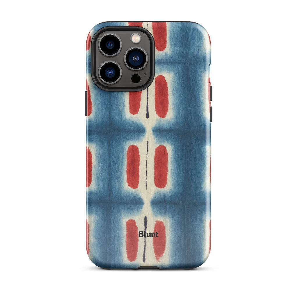 Indigo Blocks iPhone Case
