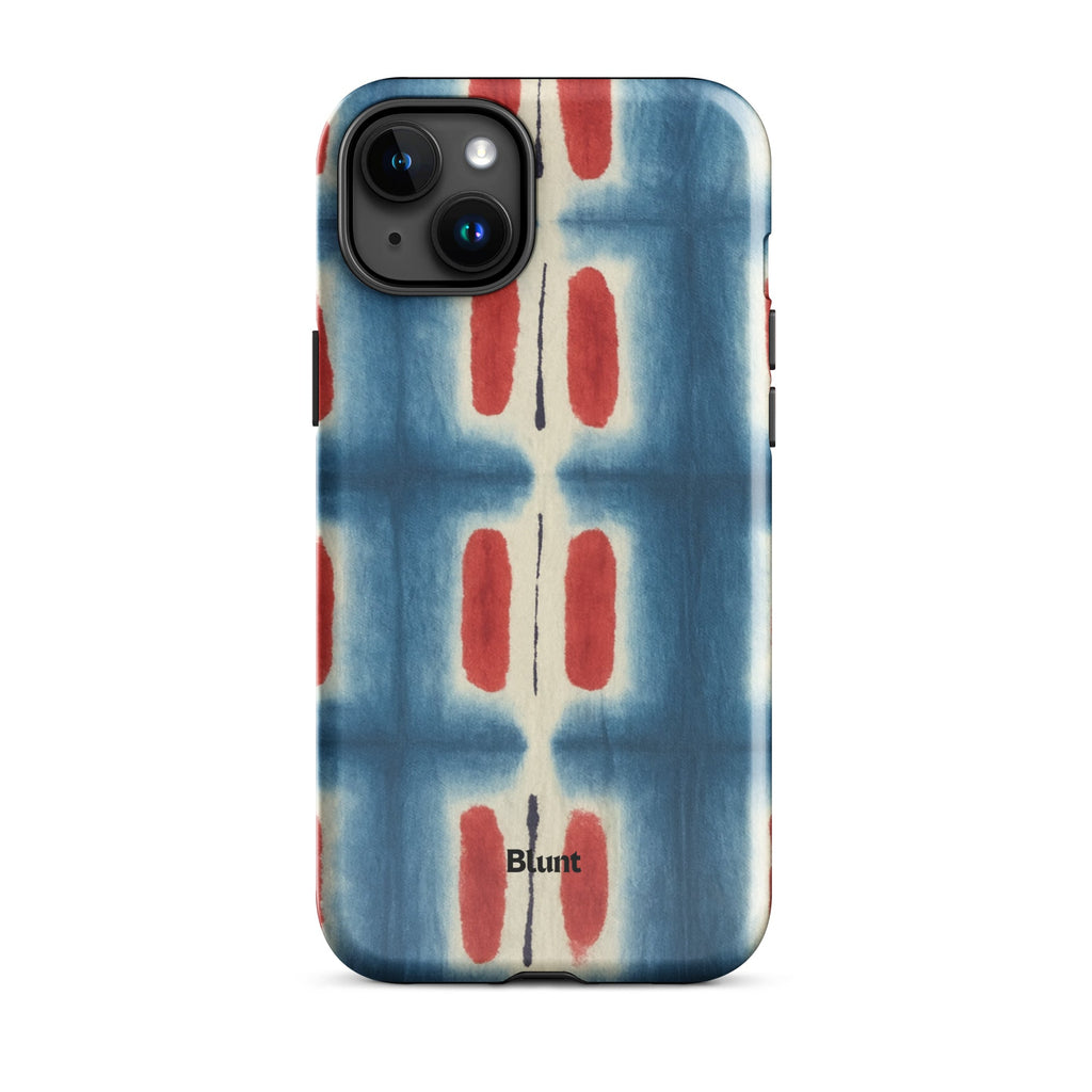 Indigo Blocks iPhone Case