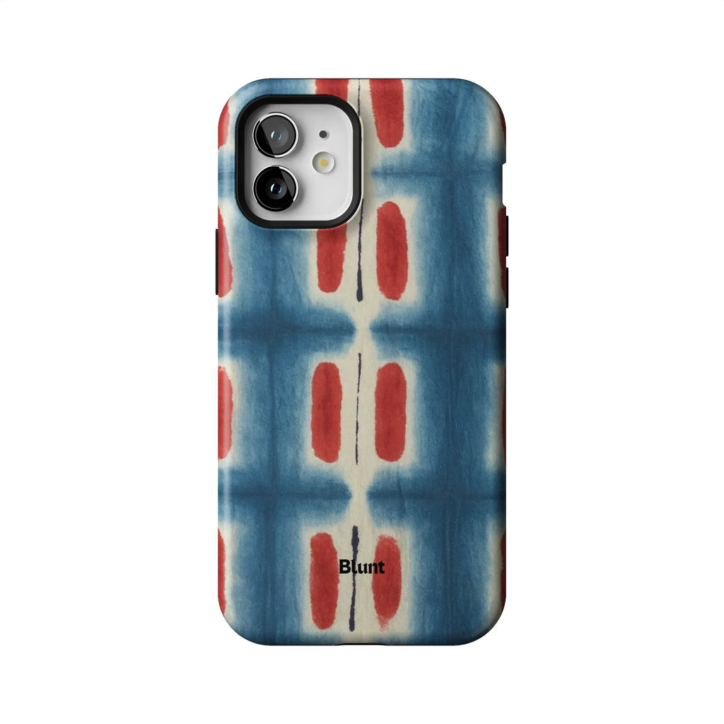 Indigo Blocks iPhone Case