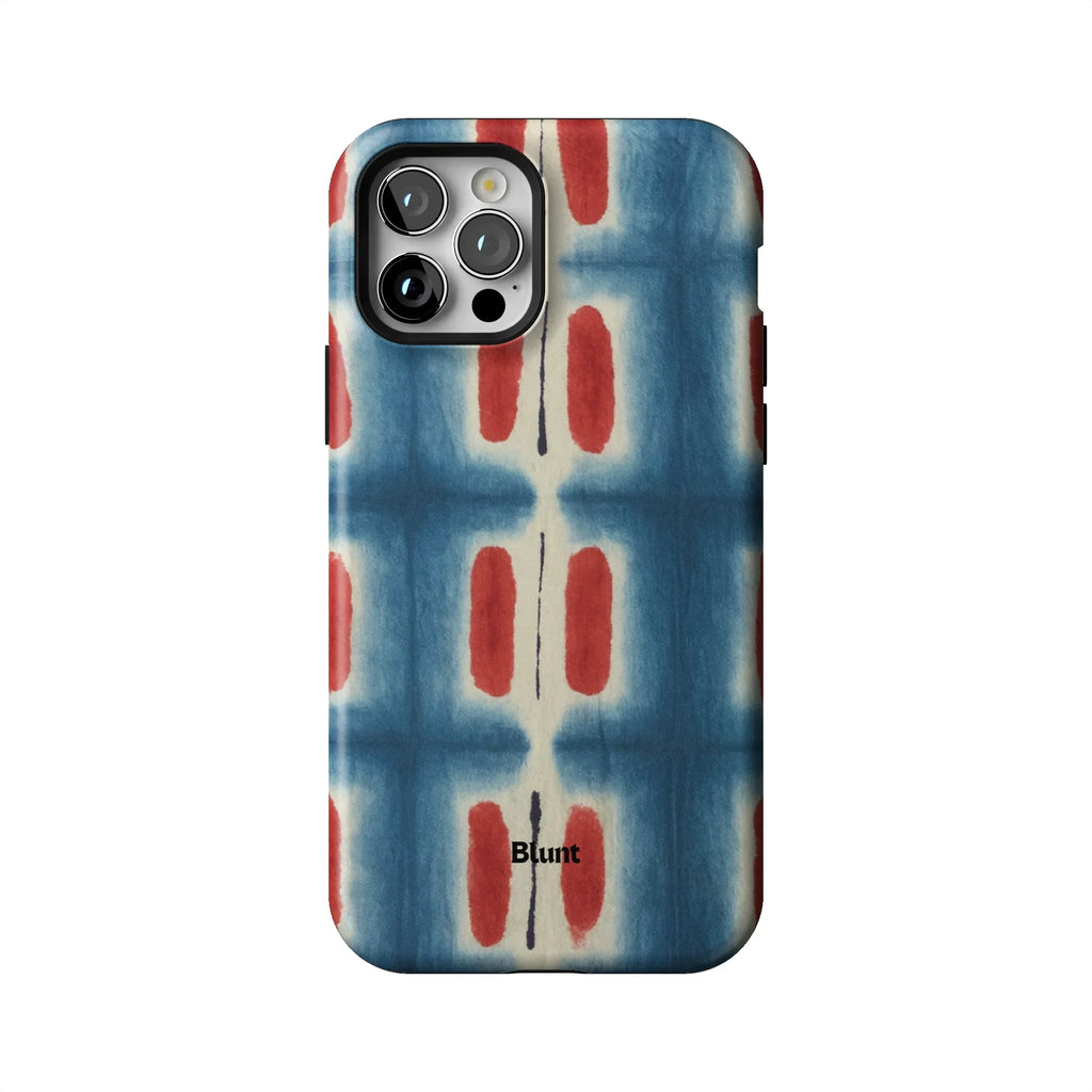 Indigo Blocks iPhone Case
