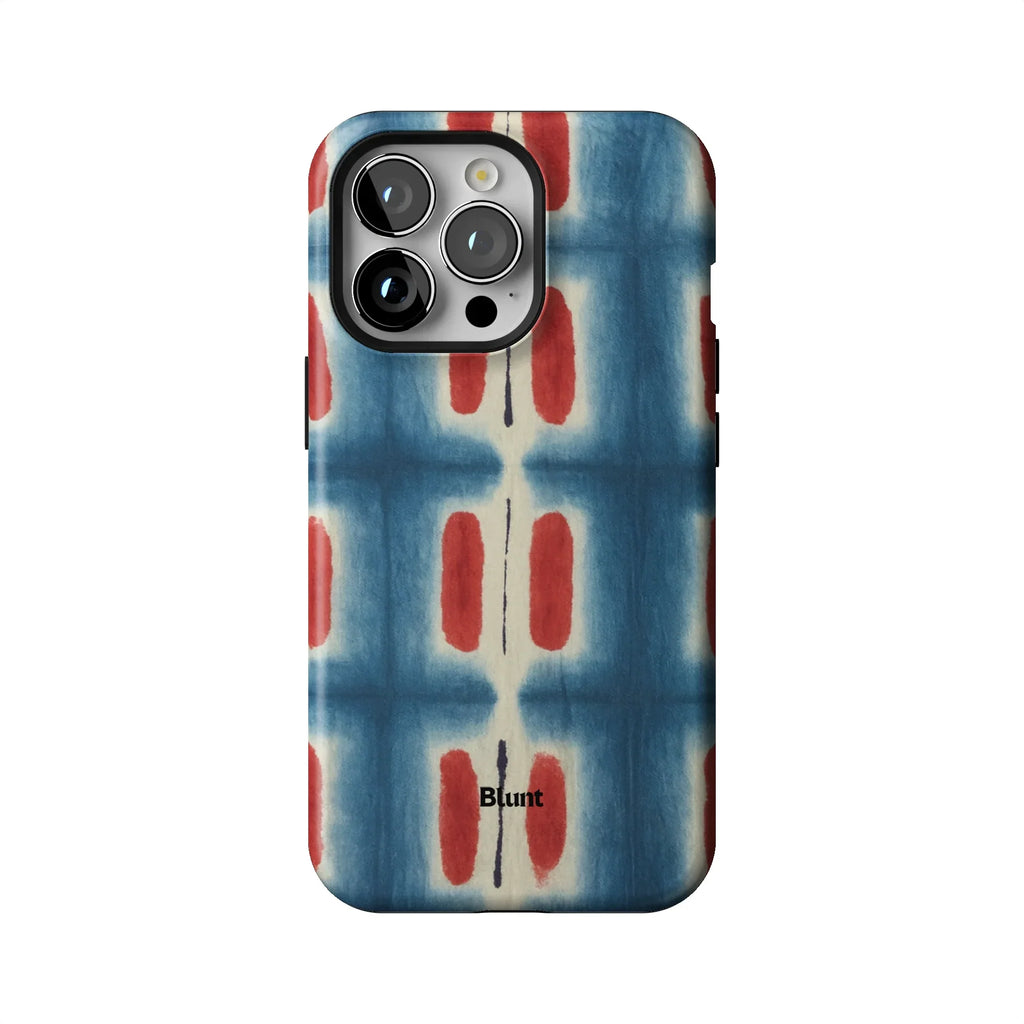 Indigo Blocks iPhone Case