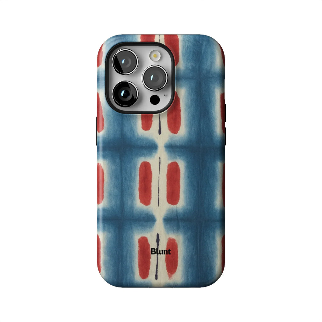 Indigo Blocks iPhone Case