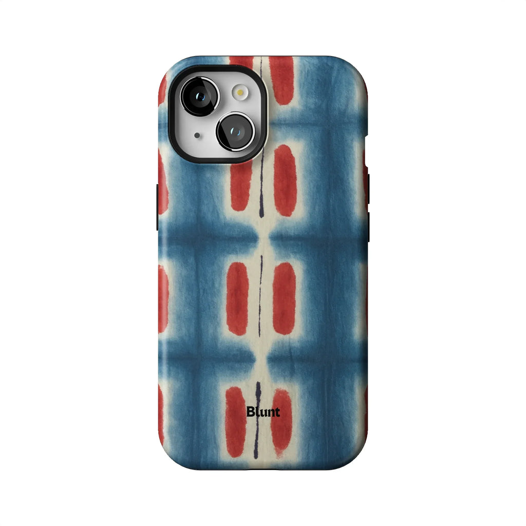 Indigo Blocks iPhone Case
