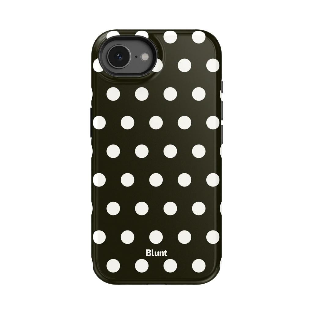 Noir Polka iPhone Case