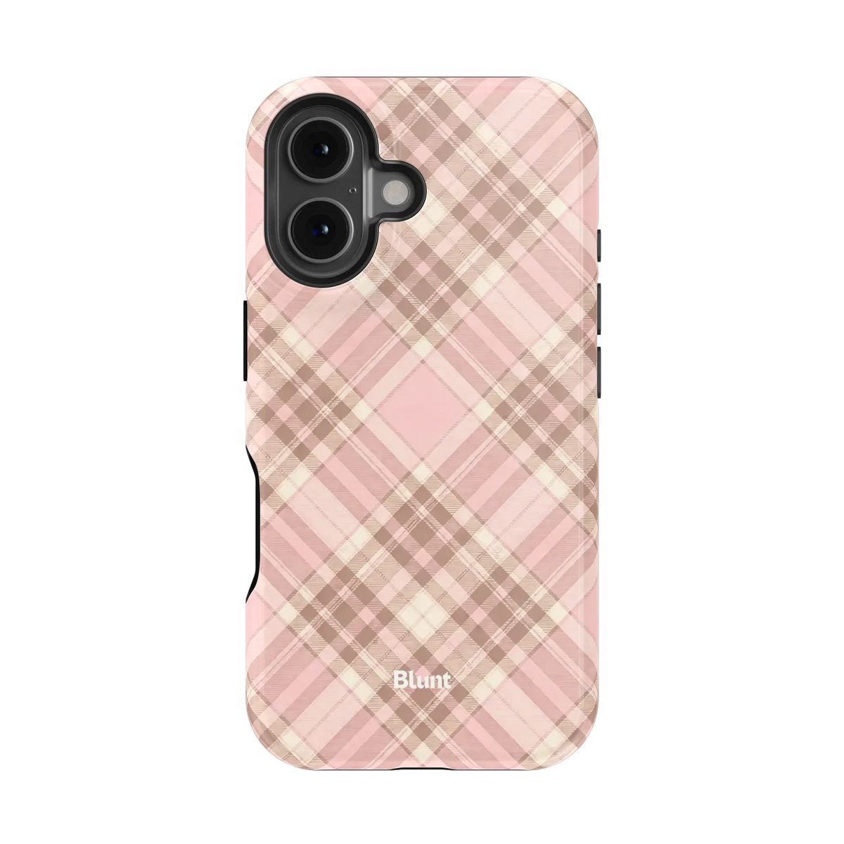 Blush Plaid iPhone Case