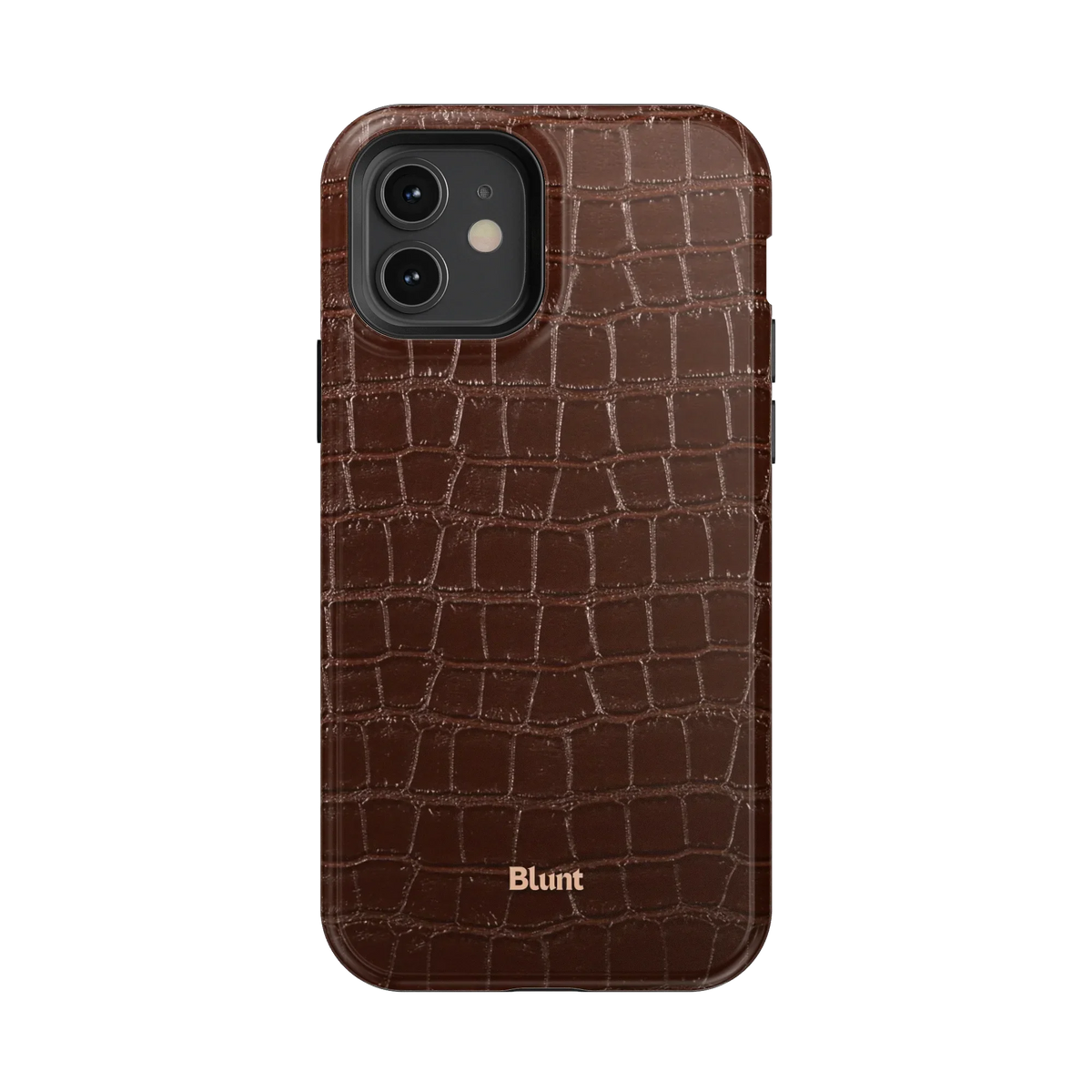 Chestnut Croc iPhone Case