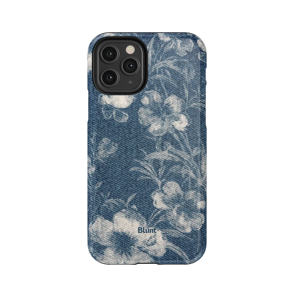 Denim Bloom iPhone Case